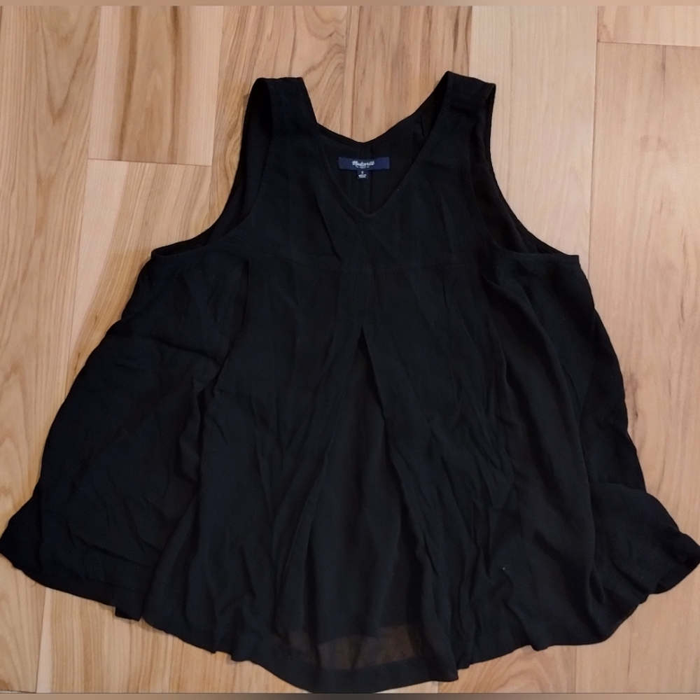 Madewell sleeveless top w/ sheer panels